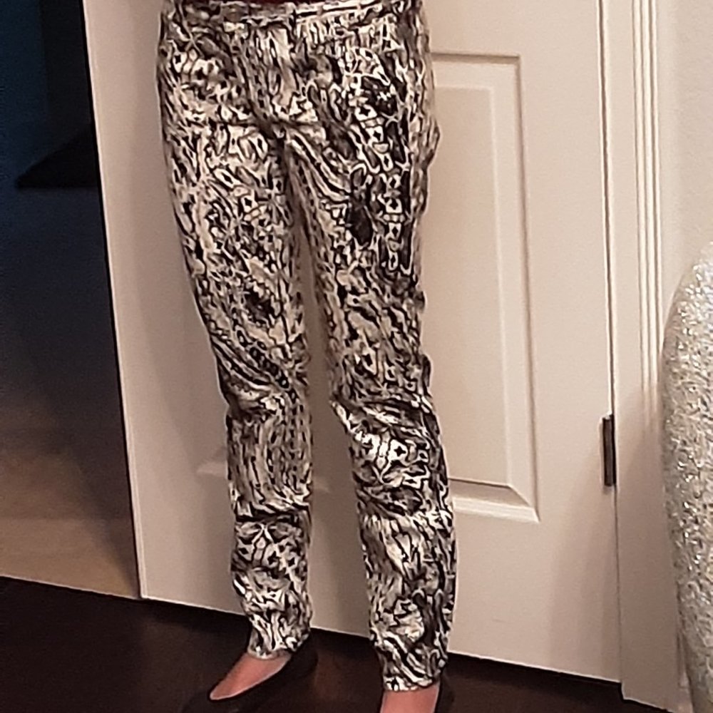 Armani Exchange - black and white - light stretch jeans
